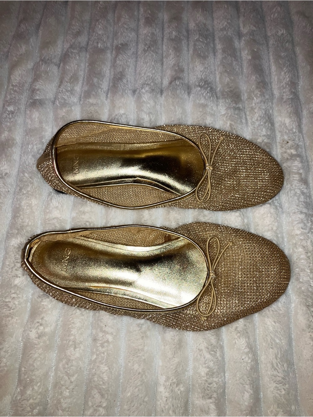 Mango Mesh Ballet Flats With Bow - Picture 4 of 11